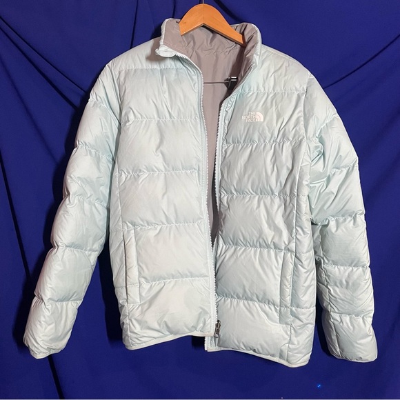 Mint Blue North Face Jacket